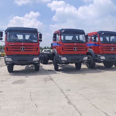 BEIBEN 2642 6 × 4 ভারী দায়িত্ব ডাম্পিং ট্রাক 420HP WEICHAI ইঞ্জিন এবং 25-35 টন খনি এবং নির্মাণের জন্য দরকারী লোড