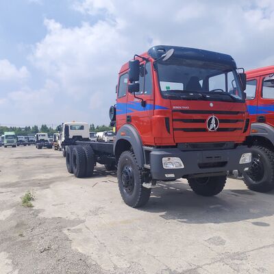 BEIBEN 2642 6 × 4 ভারী দায়িত্ব ডাম্পিং ট্রাক 420HP WEICHAI ইঞ্জিন এবং 25-35 টন খনি এবং নির্মাণের জন্য দরকারী লোড