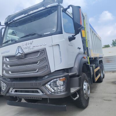 HOWO NX 6 × 4 ভারী দায়িত্ব ডাম্প ট্রাক 400HP ইঞ্জিন এবং 25-35 টন খনি এবং নির্মাণের জন্য দরকারী লোড সঙ্গে