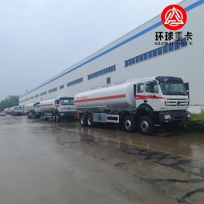বেইবেন 8x8 35000L জ্বালানী ট্যাঙ্ক ট্রাক কঙ্গো খনি প্রকল্পের জন্য ভারী দায়িত্ব ডিজেল ট্যাঙ্ক ট্রাক