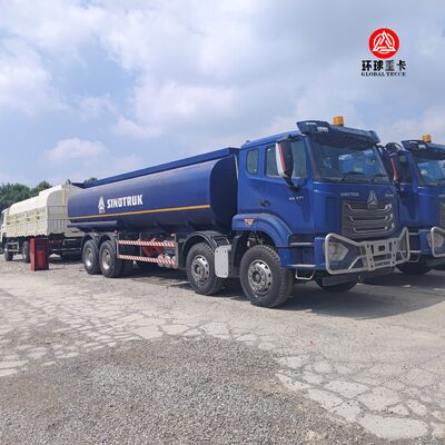 HOWO NX 8x4 30000L জ্বালানি ট্যাঙ্ক ট্রাক আফ্রিকা বাজারের জন্য ভারী দায়িত্ব ডিজেল তেল ট্যাঙ্কার ট্রাক