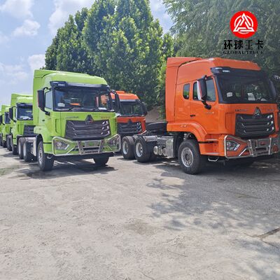 নতুন HOWO NX 6x4 ট্র্যাক্টর ট্রাক 400HP ডিজেল ইঞ্জিন প্রাইম মুভার হেভি ডিউটি ​​লজিস্টিকসের জন্য