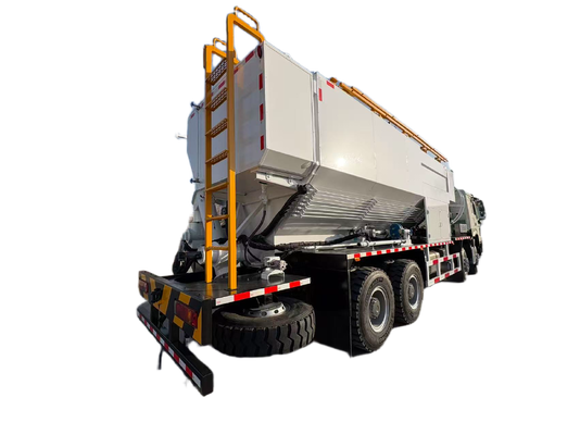 New SHACMAN 6×4 Bulk Emulsion Mixing and Charging Truck with 300 kg/min Efficiency and 8-23 m Telescopic Hose Arm