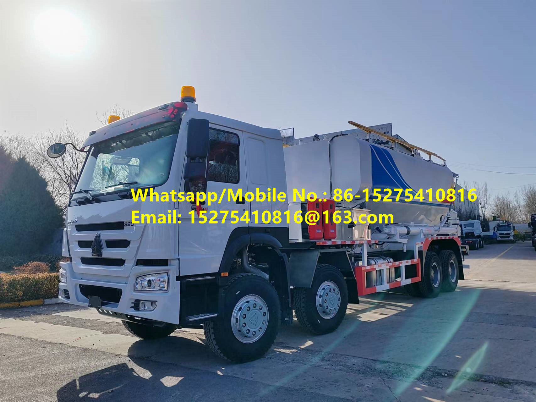 কাস্টমাইজড গুড কোয়ালিটি HOWO 15/20/25T BCLH-15 অন সাইট মিশ্রিত গ্রানুলার অ্যামোনিয়াম বিস্ফোরক ANFO ট্রাক এমুলেশন মোবাইল বিস্ফোরক উত্পাদন ইউনিট মঙ্গোলিয়ান уул уурхайн тэсэлгээний MEMU MMU BCLH/BCZH/BCRH