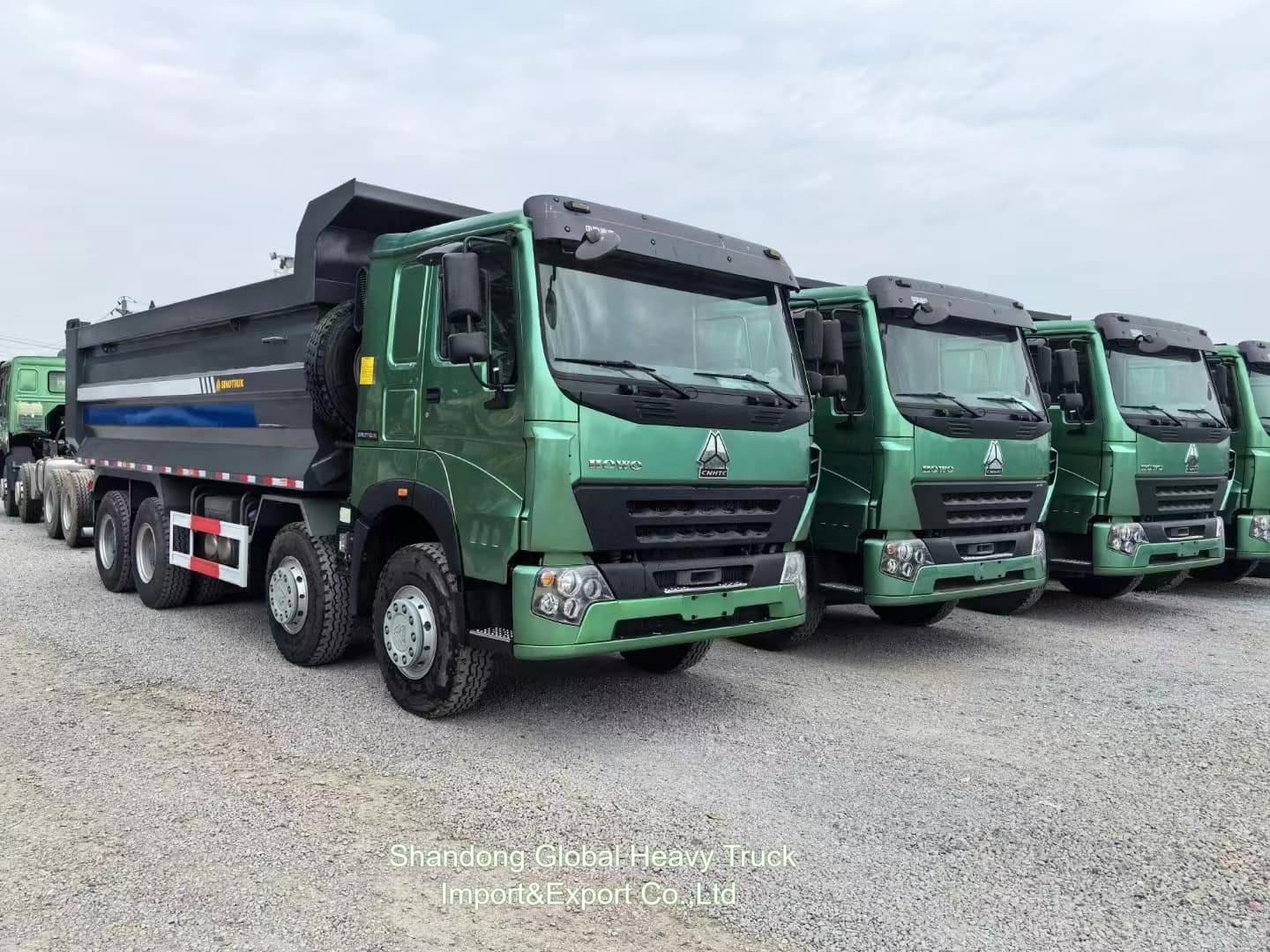 সিনোট্রাক হাও 50 টন ডাম্প ট্রাক 8x4 375hp ইউরো 2 ভারী দায়িত্ব নতুন এবং ব্যবহৃত ডাম্প ট্যাপার ট্রাক
