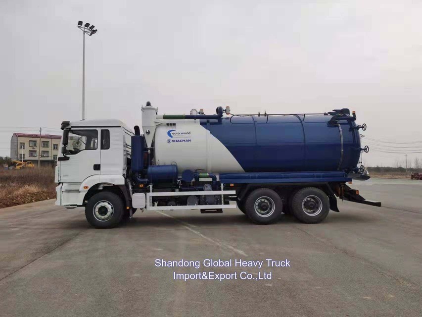 শ্যাকম্যান 6X4 F3000 16000-22000 লিটার নতুন ভ্যাকুয়াম নিকাশী শোষণ ট্রাক