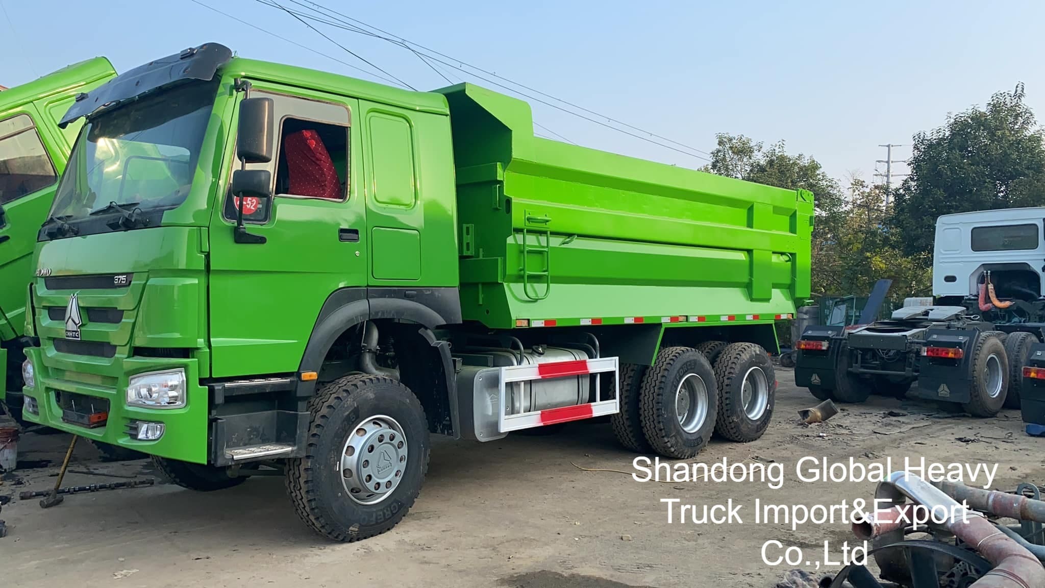 সেকেন্ড হ্যান্ড সিনোট্রাক HOWO 6X4/8X4 A7/T7 10/12 হুইলার 371hp 18-25cbm ভারী দায়িত্ব Tipper ডাম্প ট্রাক