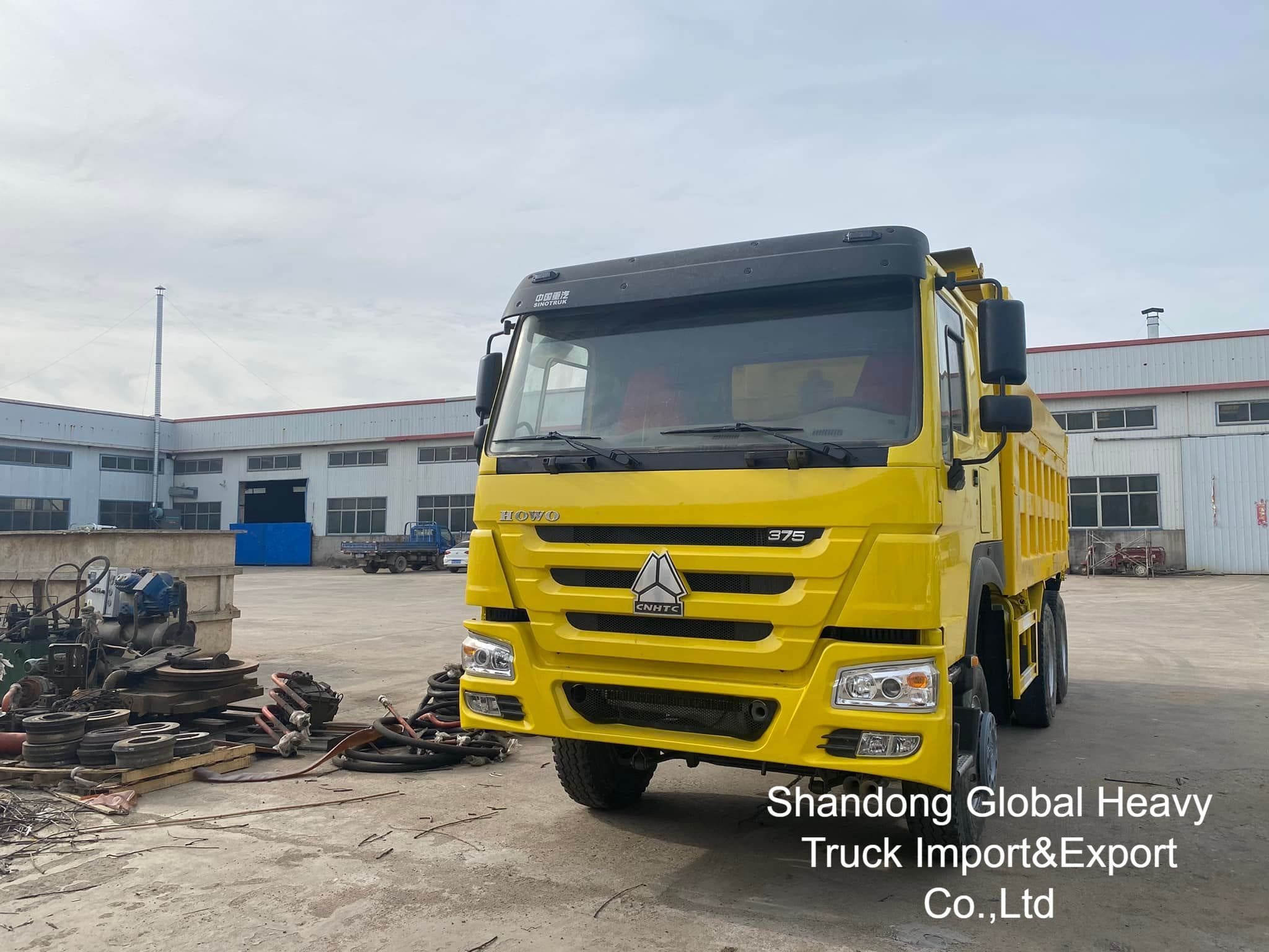 ব্যবহৃত সিনোট্রাক HOWO 6X4/8X4 A7/T7 10/12 হুইলার 371hp/380hp18-25cbm ভারী দায়িত্ব ট্যাপার ডাম্প ট্রাক