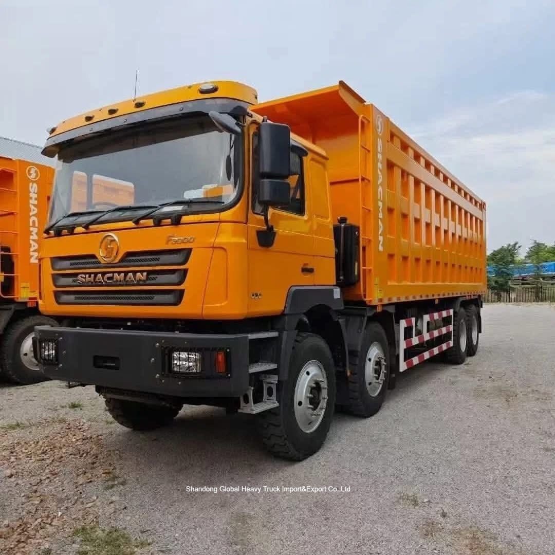 শ্যাকম্যান এফ 3000 8 × 4 ডাম্প ট্রাক 400 এইচপি ডিজেল ইঞ্জিন এবং ভারী দায়িত্ব নির্মাণের জন্য ফ্রন্ট লিফটিং স্টাইল সহ