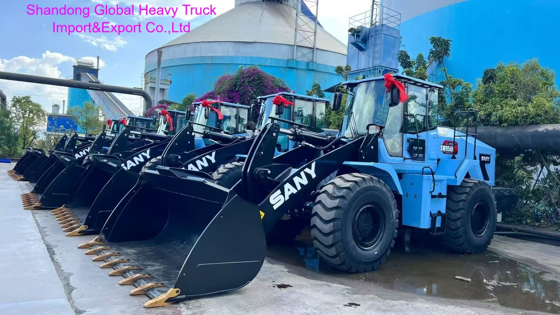 ব্র্যান্ড নিউ SANY SW955K-S 5.5T রেটেড লোড হুইল লোডার 3.0m3 বালতি ক্ষমতা এবং 162kW শক্তি সঙ্গে