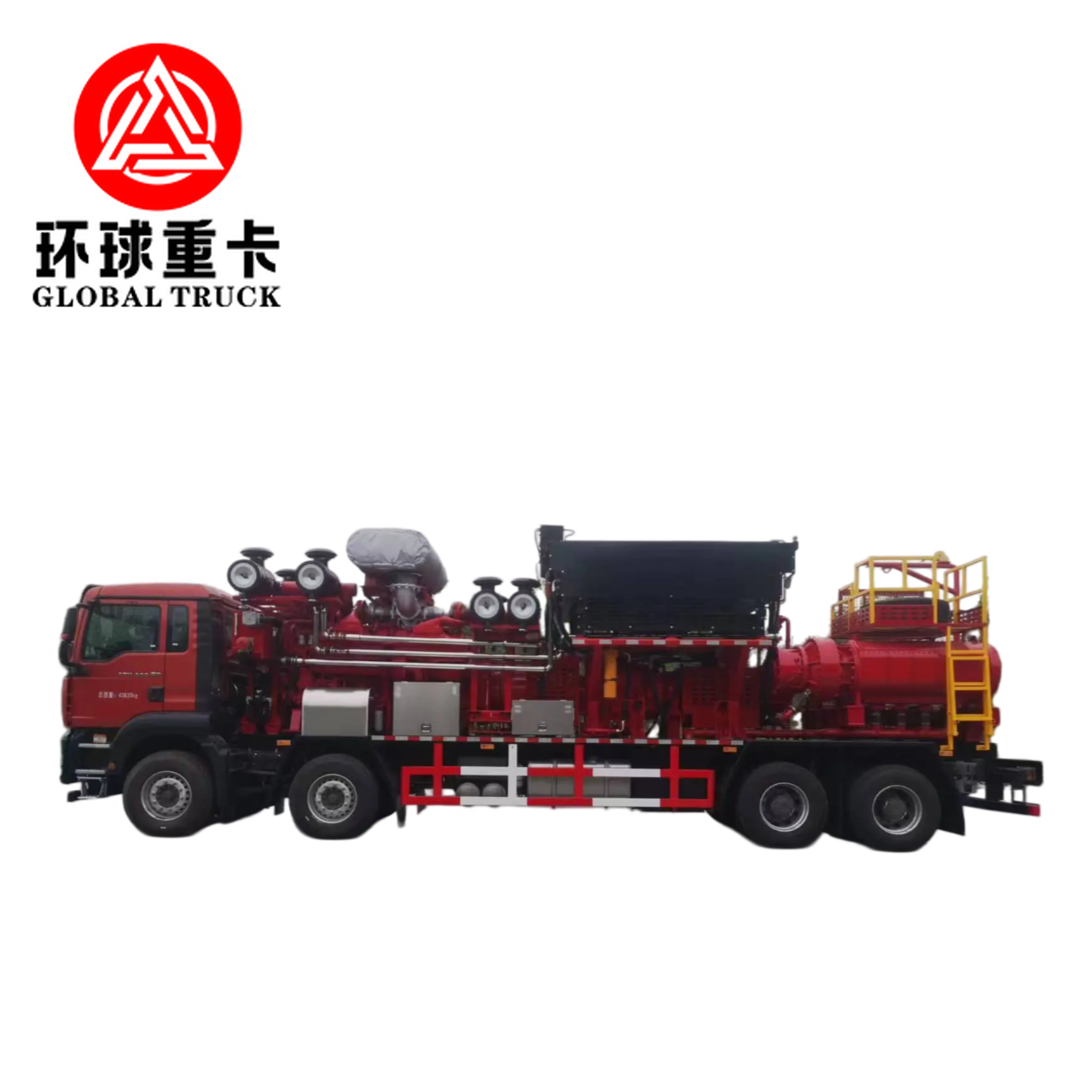 ২৮০০ এইচপি তেলক্ষেত্র ফ্রেকচারিং ইউনিট ট্রাক উচ্চ চাপের প্লঞ্জার পাম্প এবং তেল খননের জন্য 8 × 6 ড্রাইভ কনফিগারেশন সহ