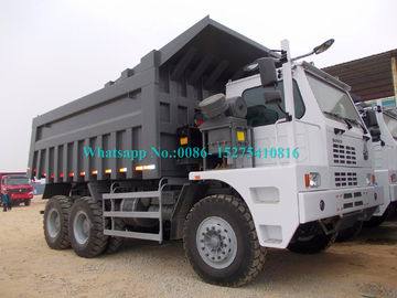 সাইনোটুক হোয়াও মাইনিং ডাম্প ট্রাক 70tons 6 * 4 371HP রাস্তা টিপার ট্রাক বন্ধ ZZ5707S3840AJ